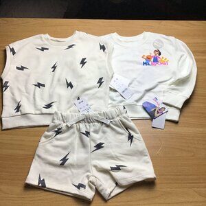 Grayson Mini 2T Baby Top and Short Matching Set + Long Sleeve T-shirt Ms Rachel